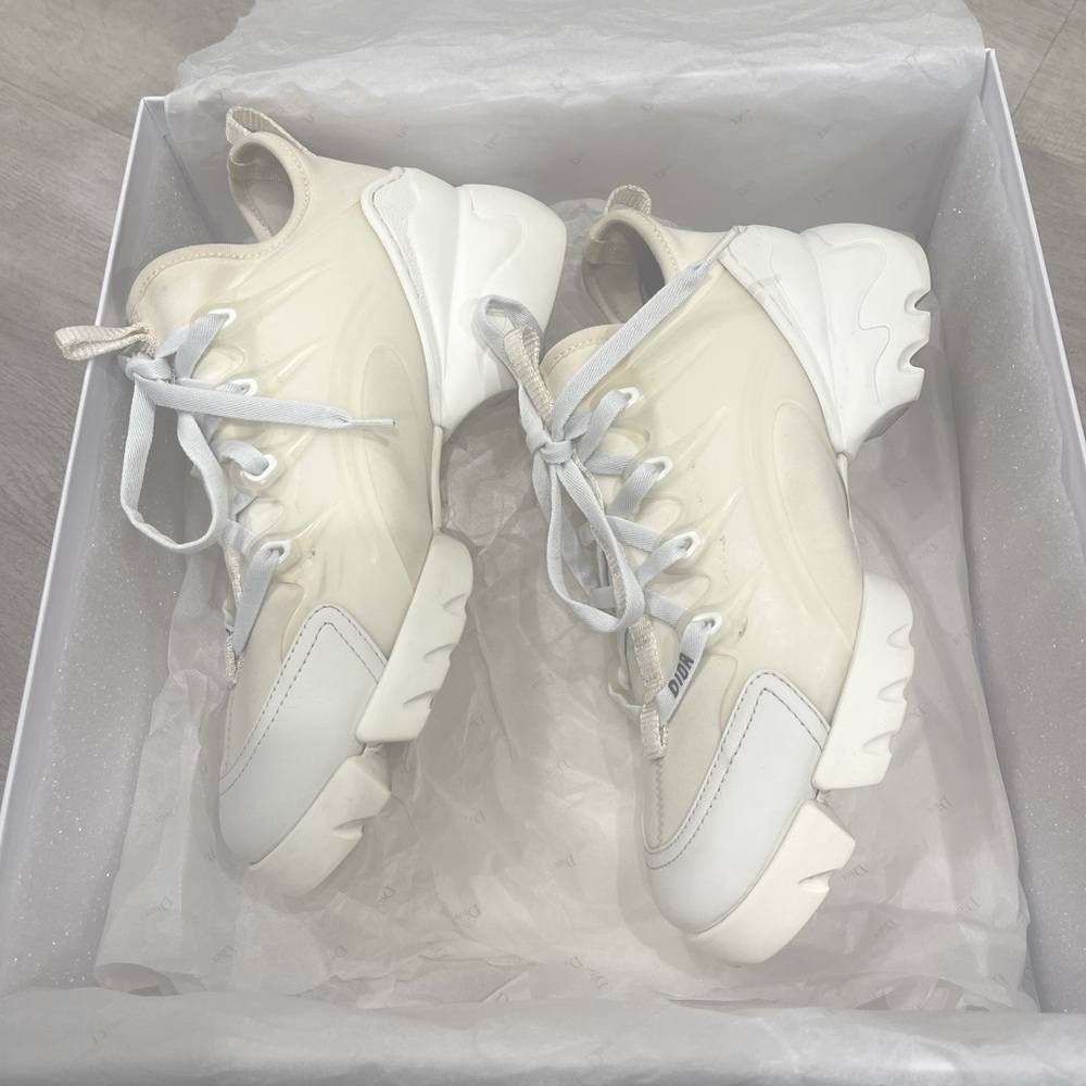 Christian Dior D-connect Sneakers in WHITE